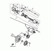 Схема вузла: Привід стартера Yamaha TRX850