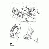 Схема узла: Передний тормоз Yamaha WR450F