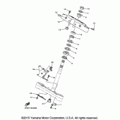 Схема вузла: Рульовий механізм Yamaha XVS1300 Stryker