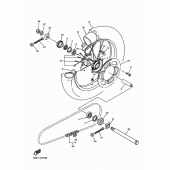 Схема вузла: Заднє колесо Yamaha WR250 WR250F