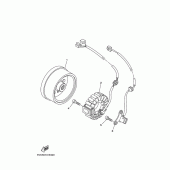 Схема узла: Генератор Yamaha TW225