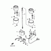 Схема вузла: Панель приладів 1 (4DN1,2,3,4) Yamaha SRV250