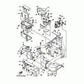 Схема узла: Боковая крышка Yamaha XV1700 Road Star Midnight