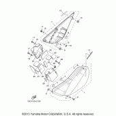 Схема вузла: Бічна кришка Yamaha TTR125 TT-R125