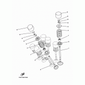 Схема вузла: Клапан Yamaha MTN250 MT-25