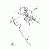 Схема узла: Передний тормозной цилиндр Yamaha XVZ1300 Royal Star Tour Classic