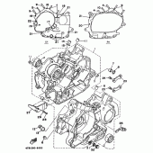 Схема вузла: Картер двигуна Yamaha XVS400 Drag Star