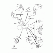 Схема узла: Электрооборудование 1 Yamaha XV1900 Midnight Star