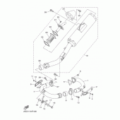 Схема вузла: Вихлопна система Yamaha WR450F
