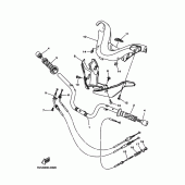 Схема вузла: Кермо та Тросики Yamaha XP500 T-MAX