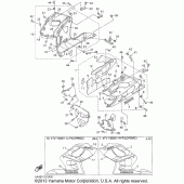 Схема вузла: Облицювальні елементи (2) Yamaha YZF600R Thundercat