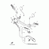 Схема вузла: Кермо та Тросики Yamaha TW225