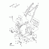 Схема узла: Рама Yamaha WR250 WR250F