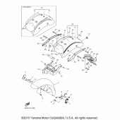 Схема узла: Крыло Yamaha XVS950 V-Star