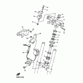 Схема вузла: Рульовий механізм Yamaha XJR1300