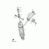 Схема узла: Задняя подвеска Yamaha YZF750 YZF750