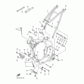 Схема узла: Рама Yamaha YZ250 YZ250F