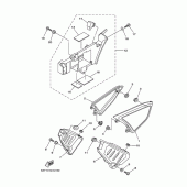 Схема вузла: Бічна кришка Yamaha XG250 TRICKER