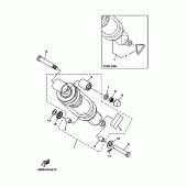 Схема вузла: Задня підвіска Yamaha TW200