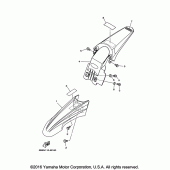 Схема вузла: Крило Yamaha TTR110 TT-R110