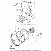 Схема узла: Фара Yamaha XV1100 Virago