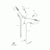 Схема вузла: Кермо та Тросики Yamaha XT660 XT660R