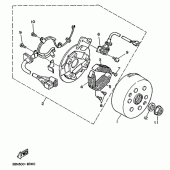Схема вузла: Генератор Yamaha DT125 DT125R