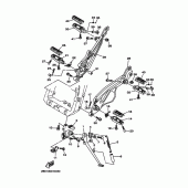 Схема узла: Подножки и Подставка Yamaha TDM900