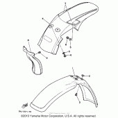 Схема узла: Крыло Yamaha WR250 WR250Z