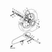 Схема узла: Заднее колесо Yamaha YZ450F YZ450F