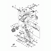 Схема узла: Задний рычаг и Подвеска Yamaha XTZ1200 Super Tenere