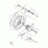Схема вузла: Заднє колесо Yamaha YZF-R1 R1