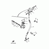 Схема вузла: Передній гальмівний циліндр Yamaha TTR225 TT-R225