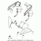 Схема вузла: Поворотники Yamaha XVZ1300 Venture Royale