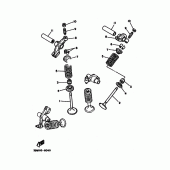 Схема вузла: Клапан Yamaha XV250 Virago