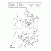 Схема вузла: Облицювальні елементи 1 Yamaha FZ6 FZ6 FAZER S2