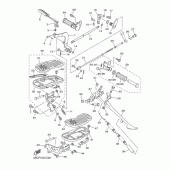 Схема вузла: Підніжки та підставка Yamaha XVS650 V-Star Classic