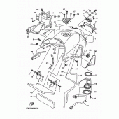Схема вузла: Паливний бак Yamaha MT09/MTN850 MT-09