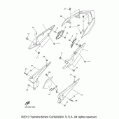 Схема узла: Боковая крышка Yamaha FZ6 FZ6R