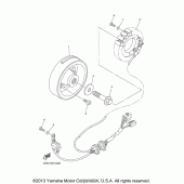 Схема узла: Генератор Yamaha XVS650 V-Star Silverado