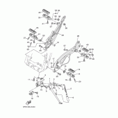 Схема узла: Подножки и Подставка Yamaha TDM900