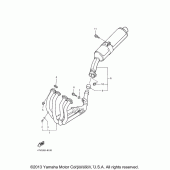 Схема вузла: Вихлопна система Yamaha YZF600R Thundercat