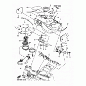 Схема вузла: Паливний бак Yamaha WR250 WR250R