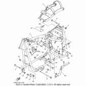 Схема узла: Рама Yamaha XV1600 Midnight Star