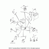 Схема вузла: Електроустаткування (2) Yamaha XVS1100 V-Star Custom