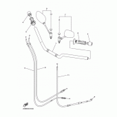Схема узла: Руль и Тросики Yamaha XJ6 XJ6-N (Naked, ABS)