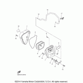 Схема вузла: Впускна система (2) Yamaha XVS1300 Stryker