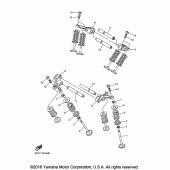 Схема узла: Клапан Yamaha XVS950 Bolt R-Spec