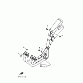 Схема узла: Выхлопная система Yamaha FZX250 ZEAL