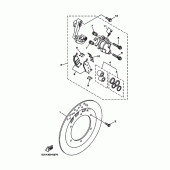 Схема вузла: Передній гальм Yamaha XVS250 Drag Star